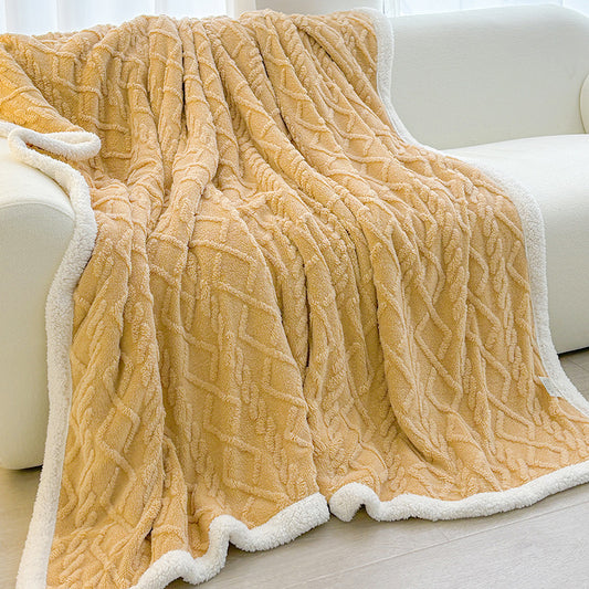 Yellow 180 x 200cm Double Blanket