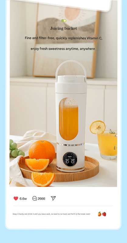 Black Portable Blender 700ml