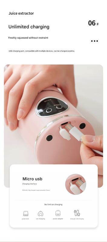 Black Portable Blender 700ml