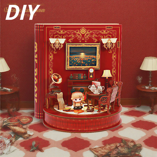 3D Wooden Puzzle 222 Pieces Bookend Decor for Adults Teens