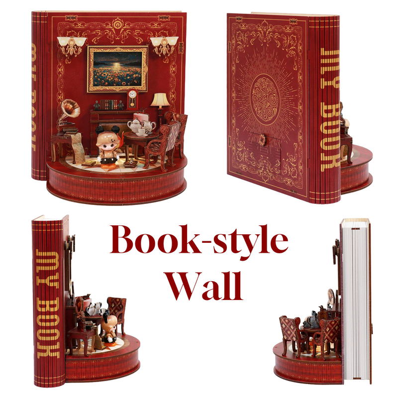 3D Wooden Puzzle 222 Pieces Bookend Decor