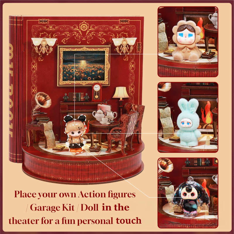 3D Wooden Puzzle 222 Pieces Bookend Decor