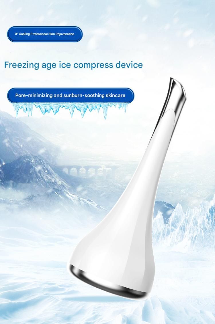Pink Flat-Surface Ice  Cold Therapy Facial Tool - Reusable Cooling Massager