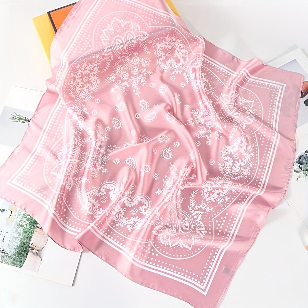 Red and white Women's 70cm Square Scarf