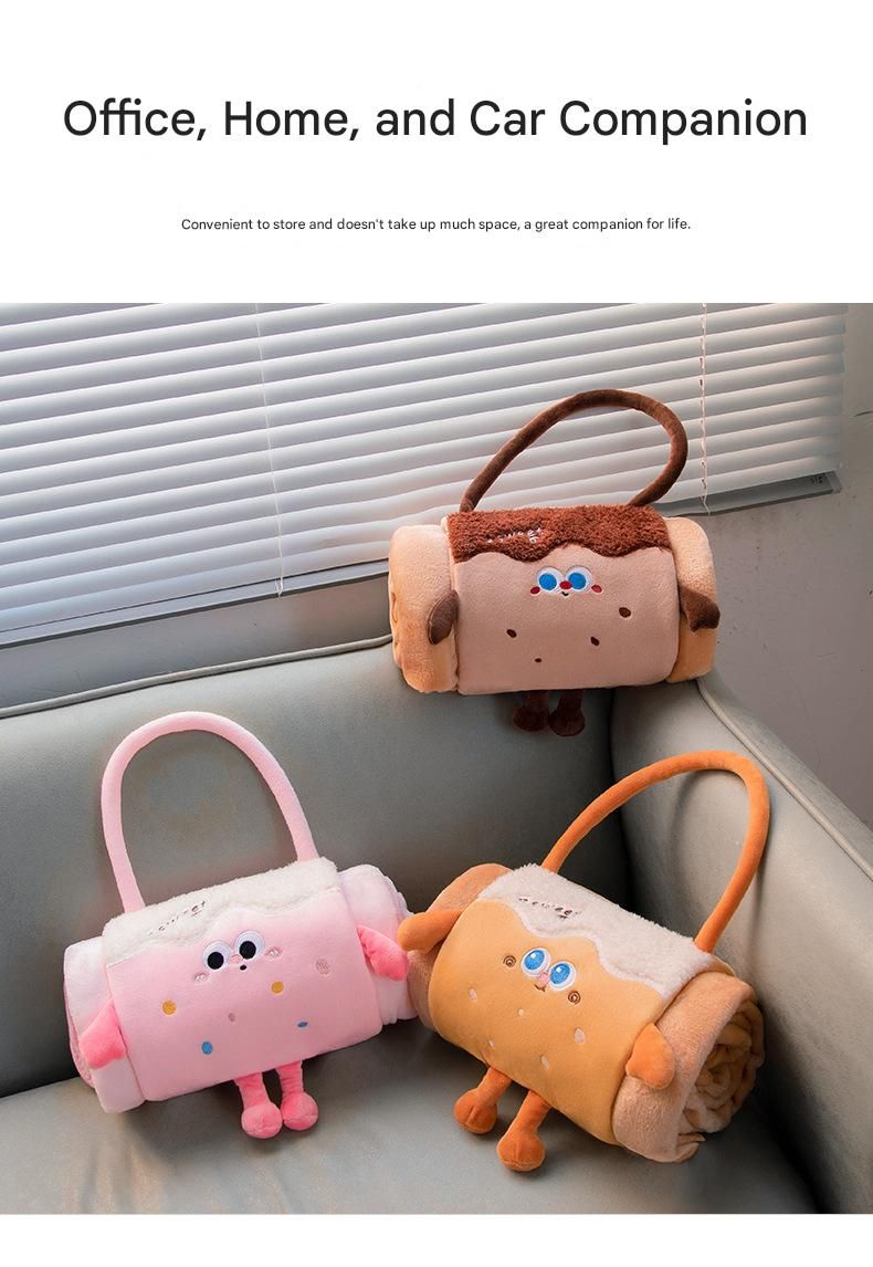Cartoon Hand-Carry Roll-Up Blanket