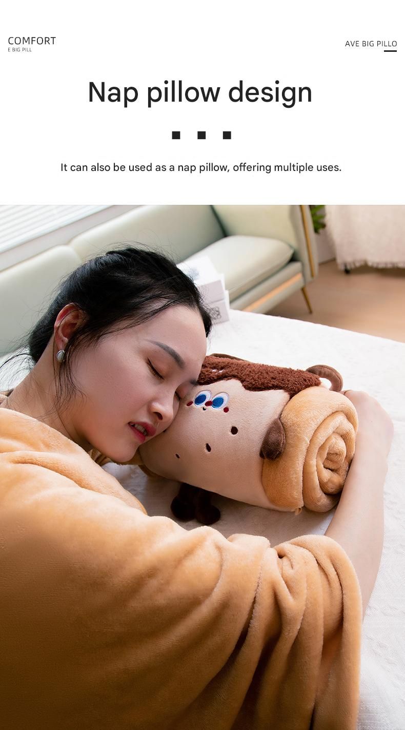 Cartoon Hand-Carry Roll-Up Blanket