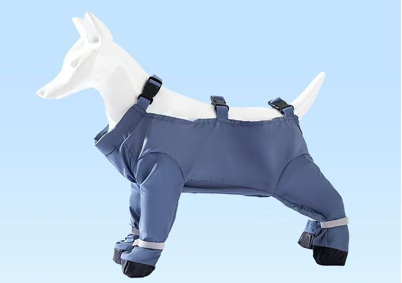 Pet Waterproof Full-Body Dust-Proof Pants with Belly Coverage
