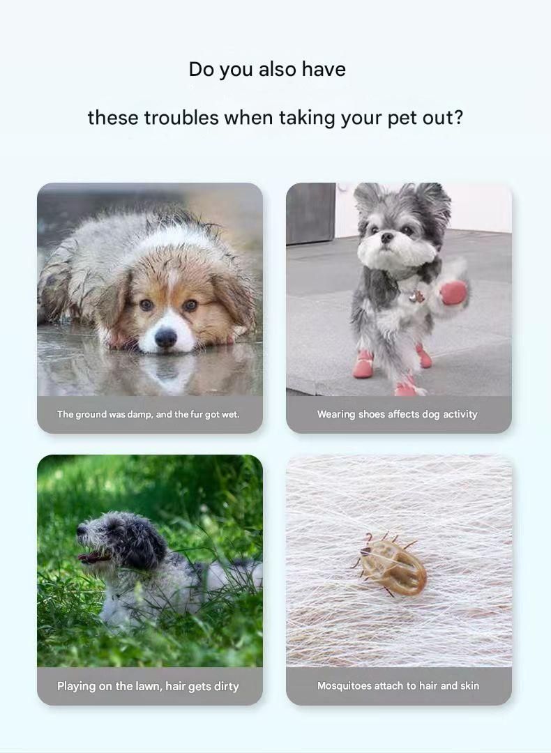 Pet Waterproof Full-Body Dust-Proof Pants with Belly Coverage
