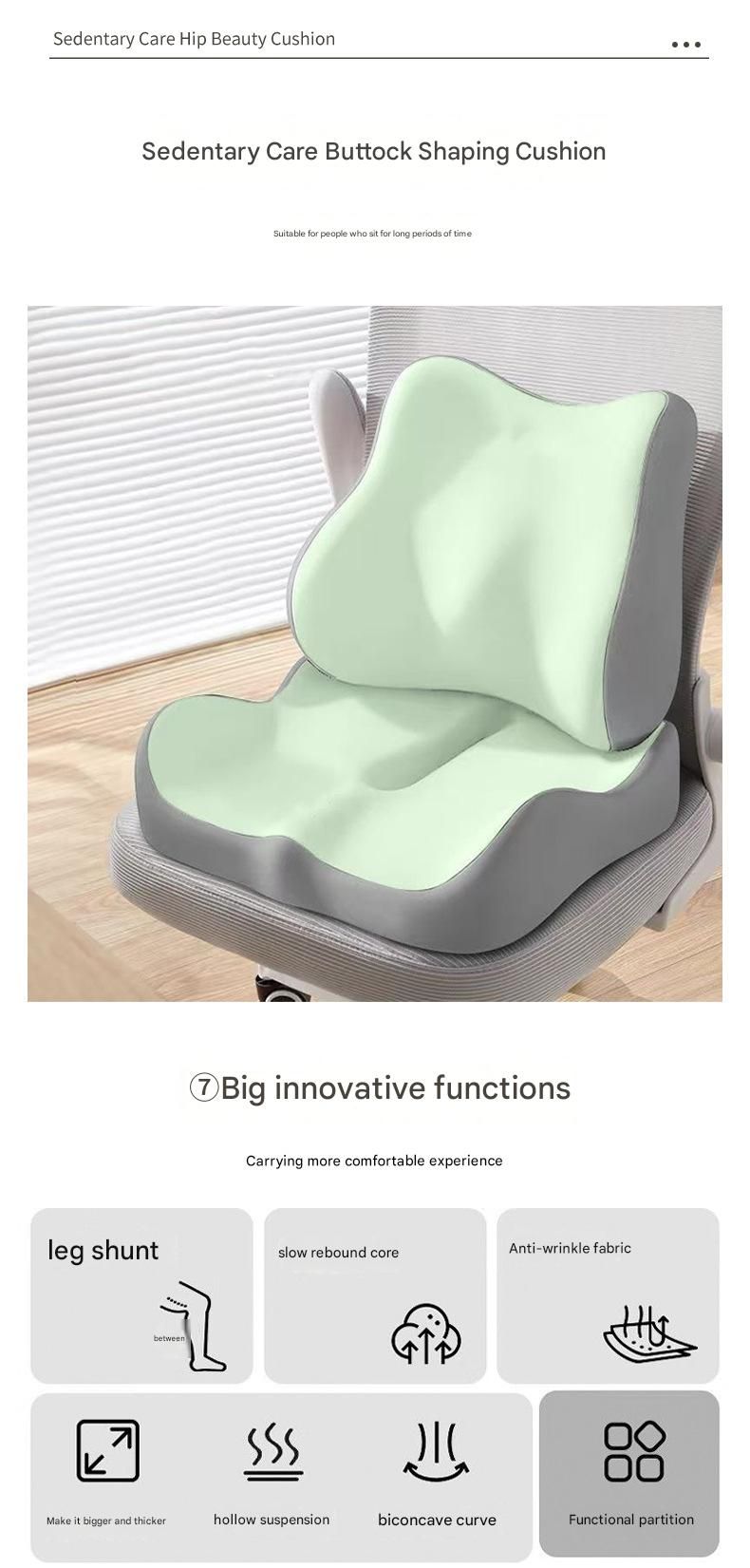 Breathable Contoured Design for Office, Car, and Home Use