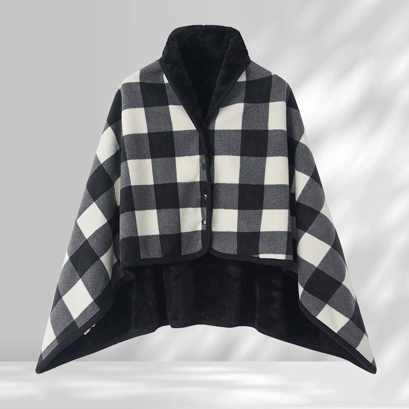 Black and White 100*140cm Japanese-Style shawl blanket Ultra-Soft Blanket