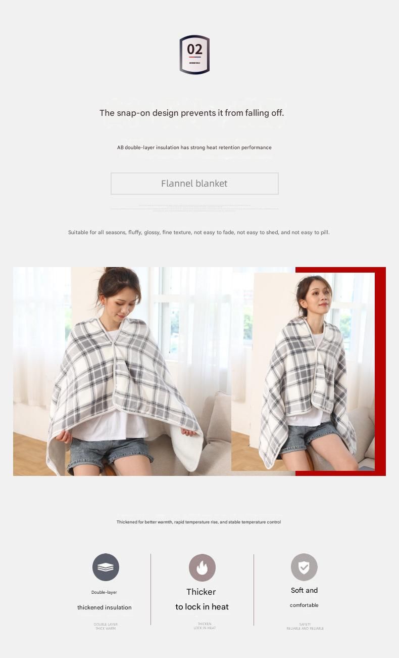 Black and White 100*140cm Japanese-Style shawl blanket Ultra-Soft Blanket