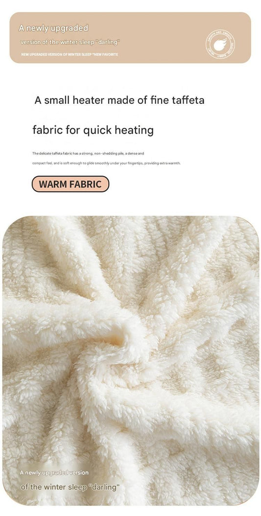 Blue-gray 100*150cm Anti-Static Taffeta Velvet & Flannel Fleece - Warm, Soft, Non-Shedding Blanket