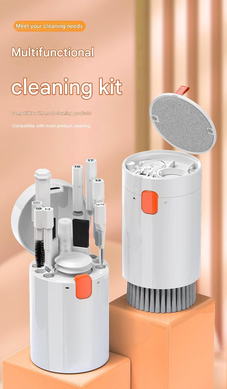 White 20-in-1 Multi-Purpose Cleaning Kit for Tech & Home Maintenance