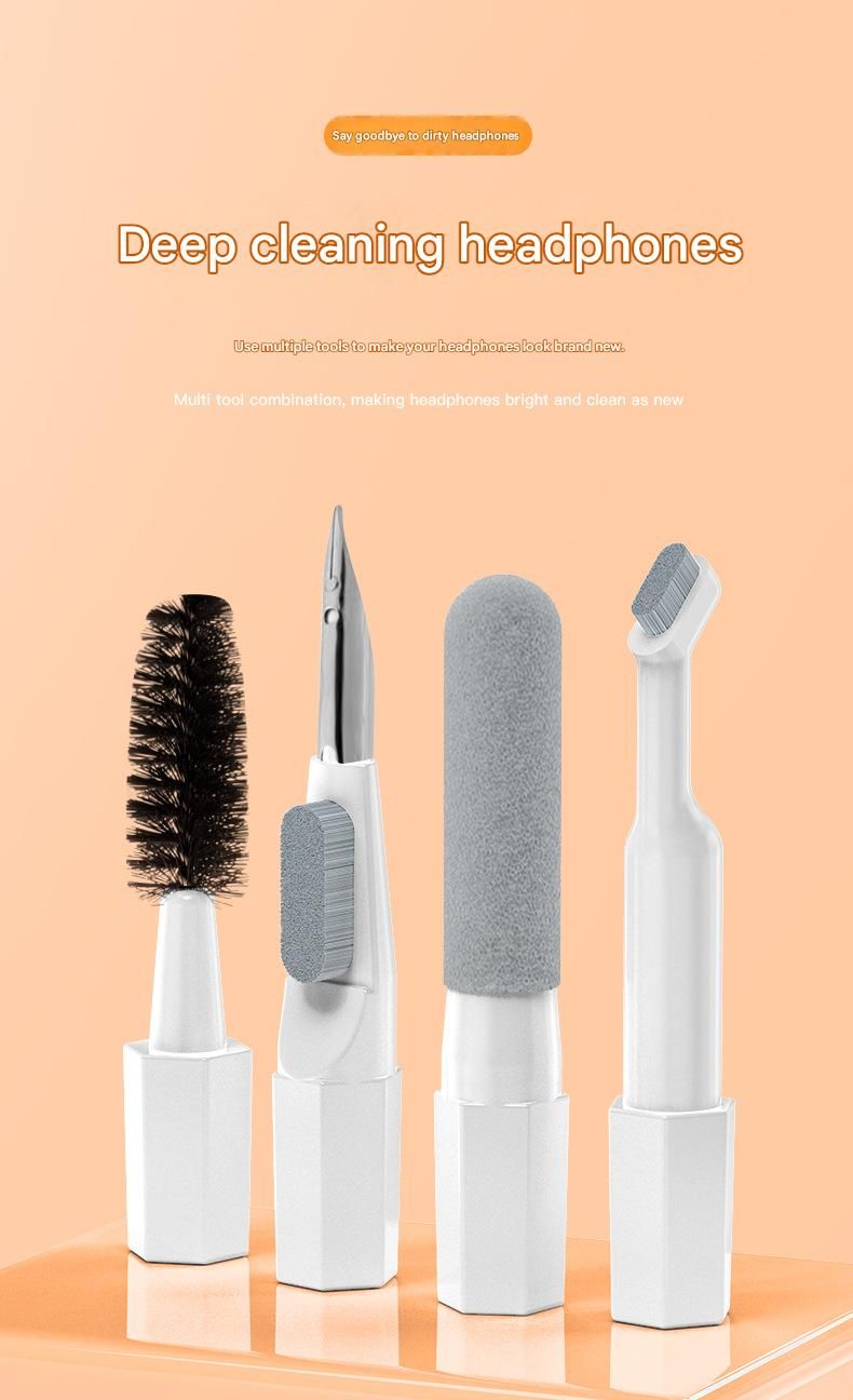 Ergonomic ABS Handle with Dust Blower, Keyboard Cleaner & Screen Wipes