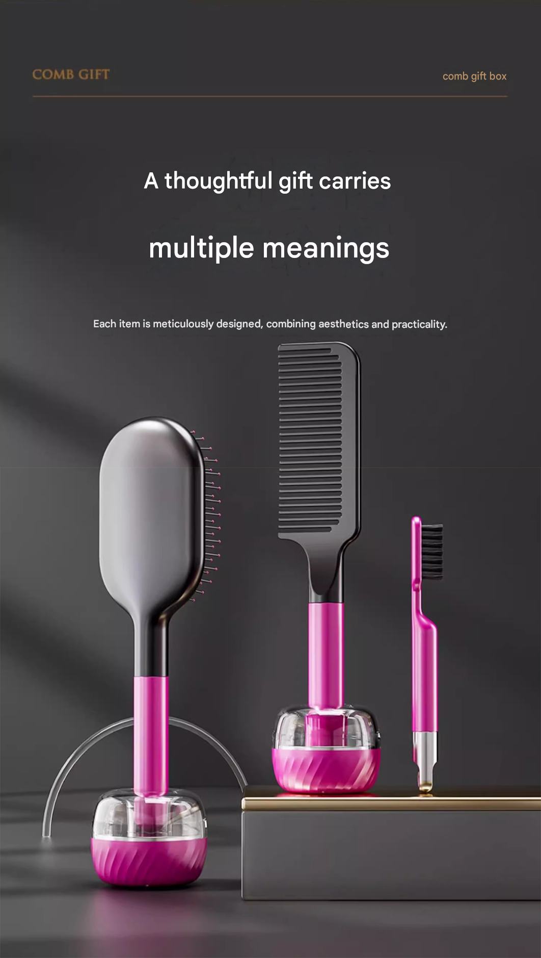 Elegant Mother’s Day or Couple’s Gift for Daily Styling and Scalp Comfort