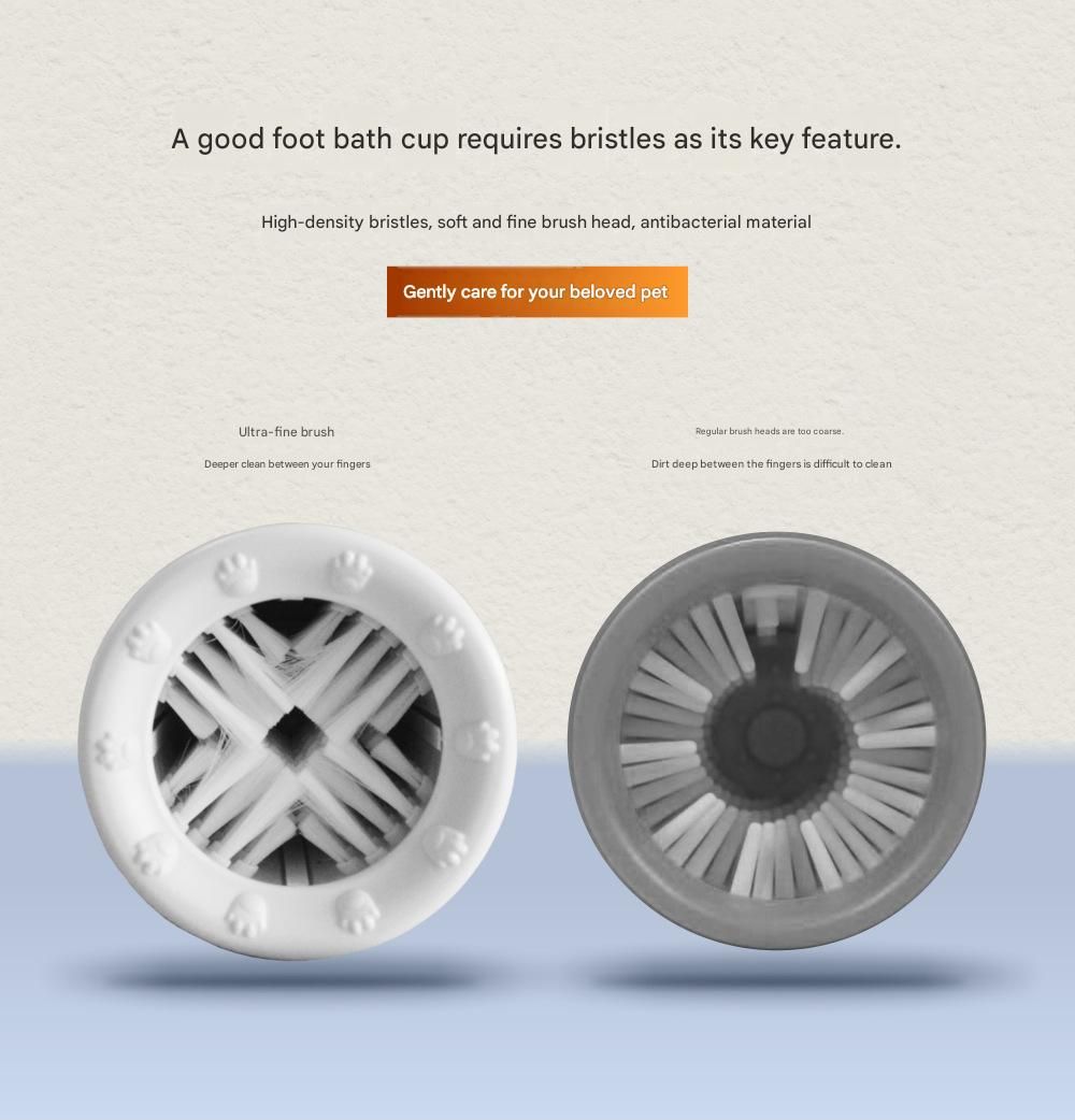 Grey Pet Paw Cleaner Cup