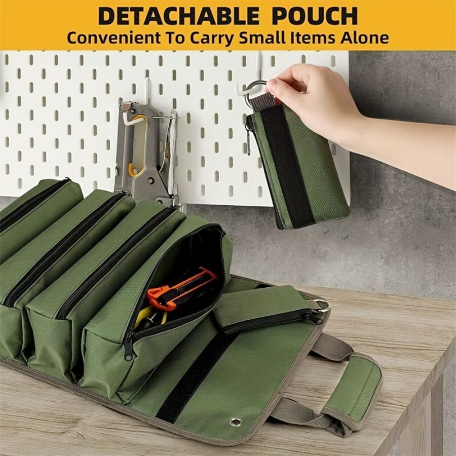 Multi-Pocket Storage for Electricians, Mechanics & DIY Enthusiasts
