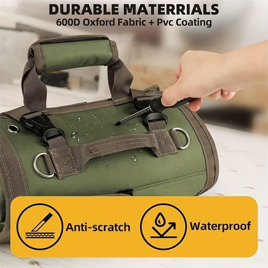 Multi-Pocket Storage for Electricians, Mechanics & DIY Enthusiasts