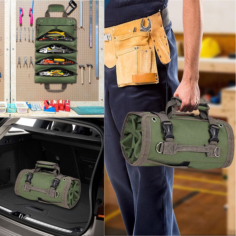 Multi-Pocket Storage for Electricians, Mechanics & DIY Enthusiasts
