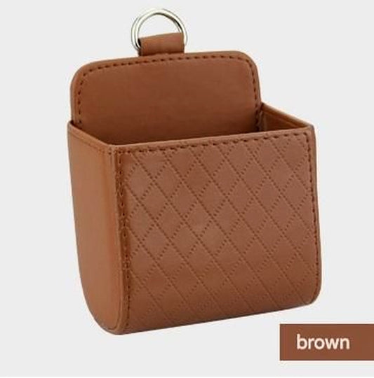 Car Air Vent Organiser - Brown