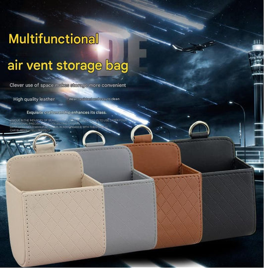 Car Air Vent Organiser - Brown