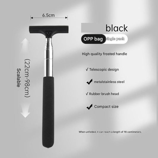 ABS & Stainless Steel - 98cm Extendable, Defog & Rain Removal, Compact Car Cleaning Tool