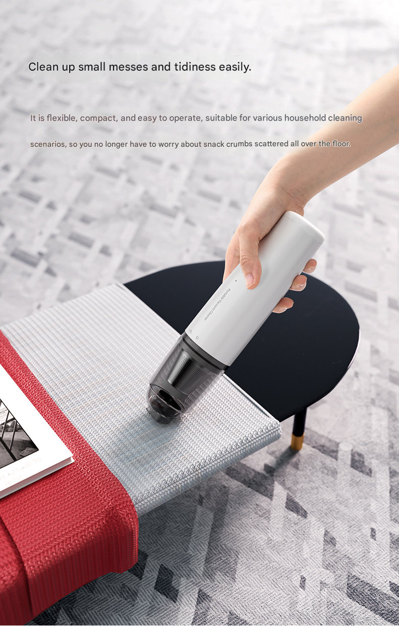 120W Strong Suction, Handheld Wireless, Lightweight 300g, Wet and Dry Use