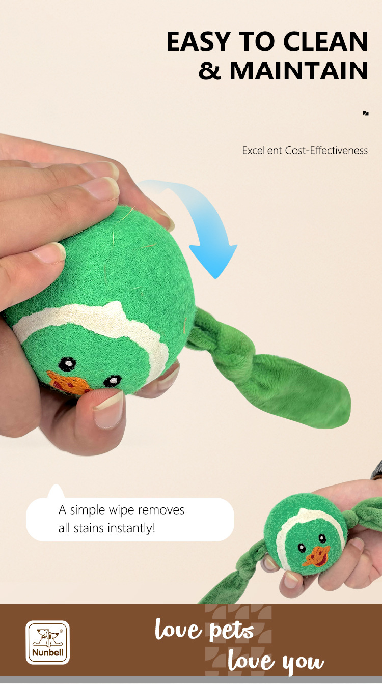 Chew-Resistant Dog Ball with Plush Animal Designs for Interactive Play