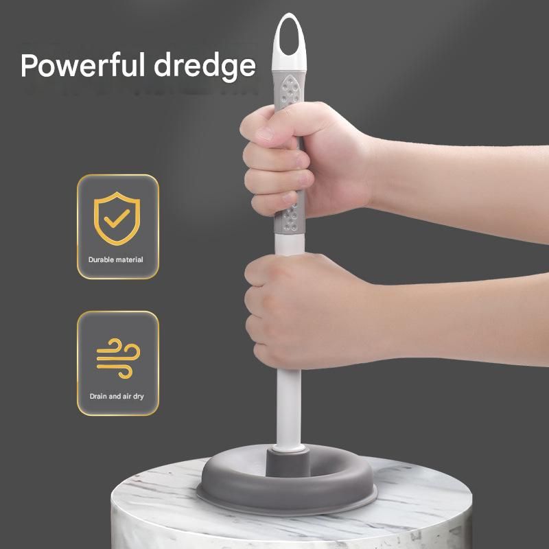4 in 1 Bathroom Plunger and Brush Kit with Wall Mount Holder