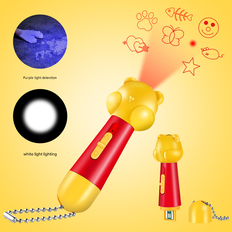 Multi Pattern Laser Pointer with UV and White Light for Cats