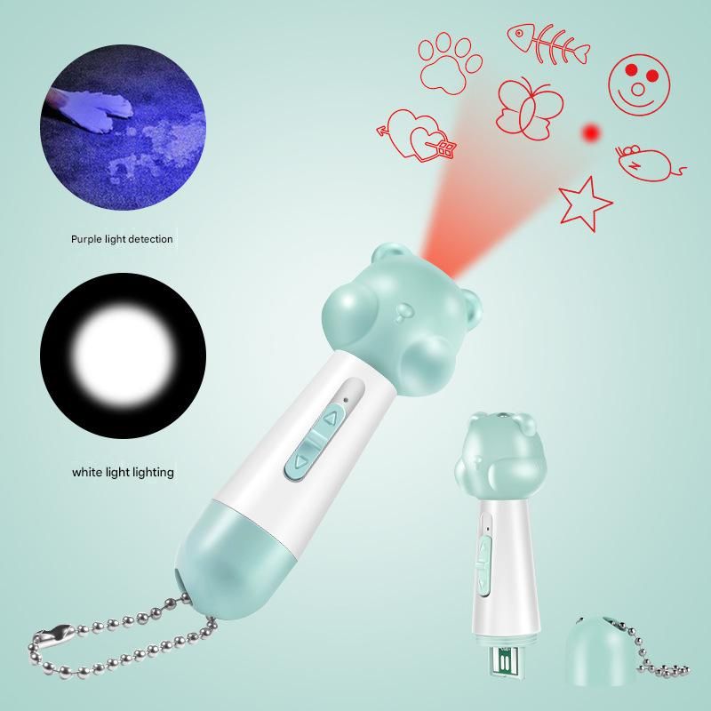 Multi Pattern Laser Pointer with UV and White Light for Cats