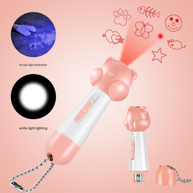 Multi Pattern Laser Pointer with UV and White Light for Cats
