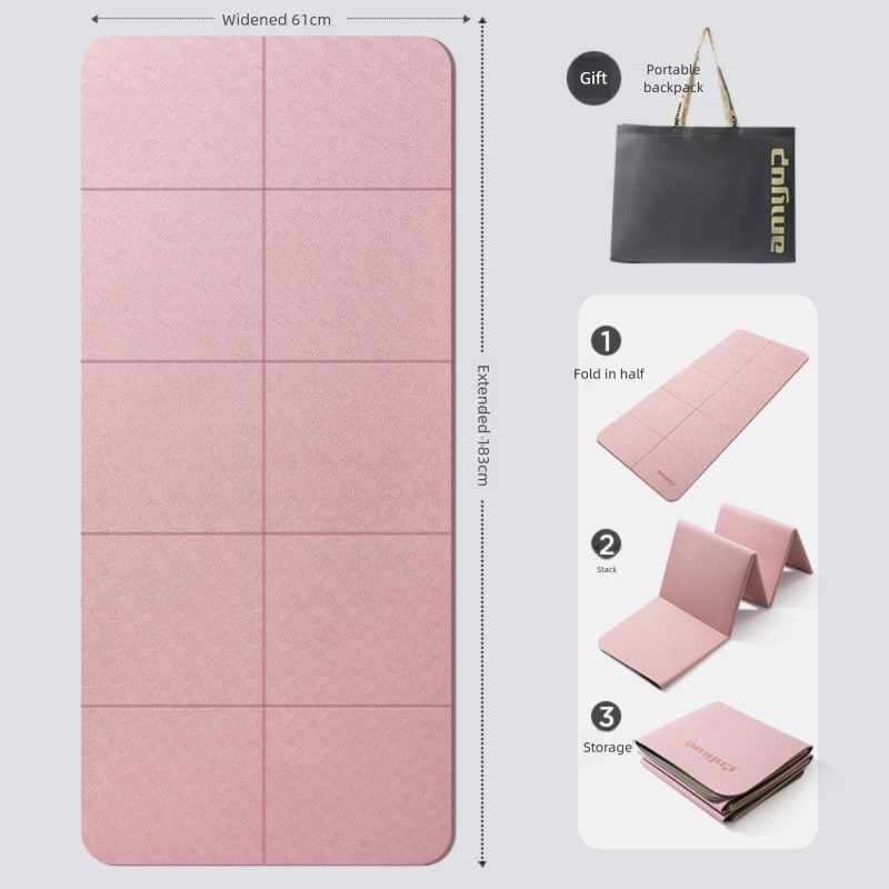 Pink Foldable Yoga Mat