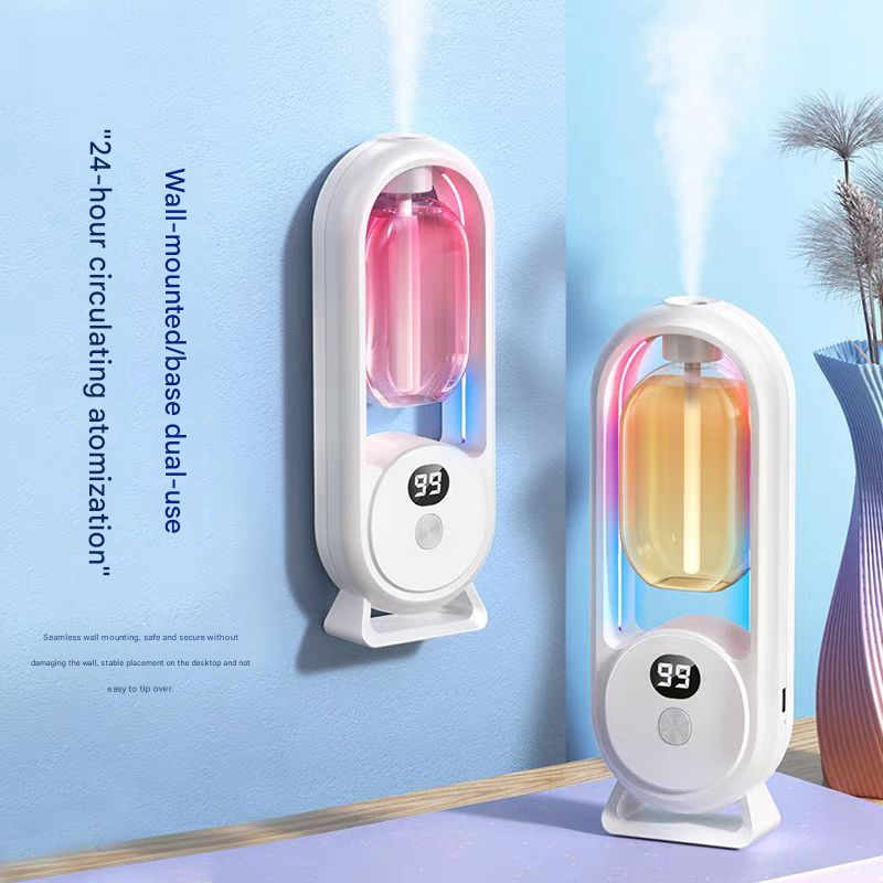 Ultrasonic Mist Air Freshener with LED Light and Wall Mount