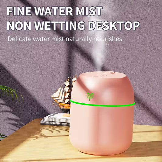 Desktop Ultrasonic Air Humidifier with Colorful LED Light