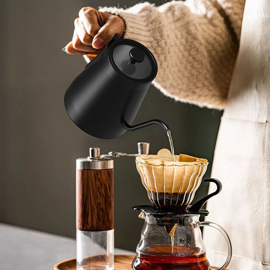 Black 0.8L Gooseneck Kettle with Temperature Control
