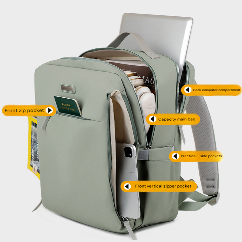 Compartment Laptop Backpack Travel Business Bag