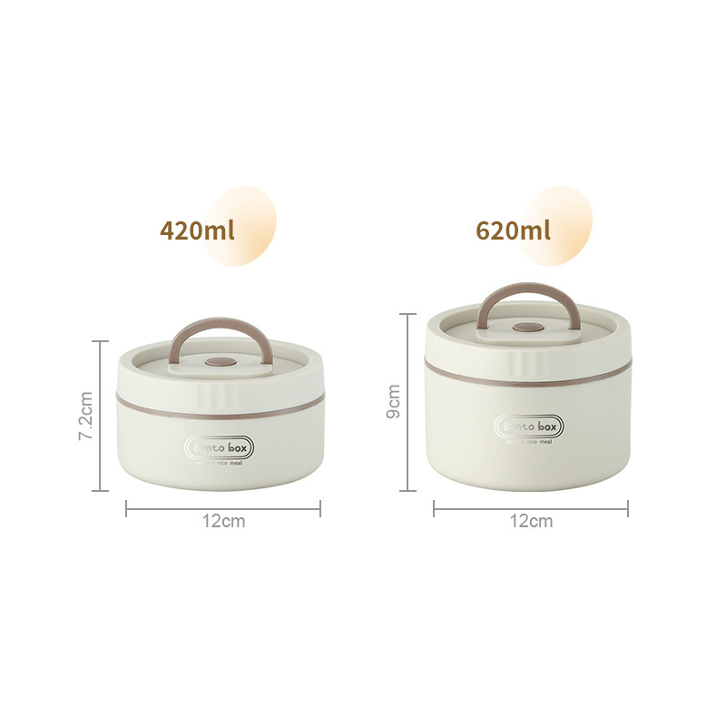 Double Layer Microwave Lunch Box with Bag & Cutlery