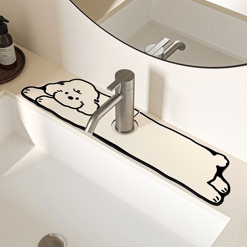 2-Piece Faucet Draining Mat Set - Dog