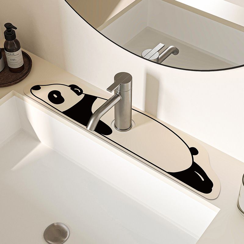 2-Piece Faucet Draining Mat Set - Panda