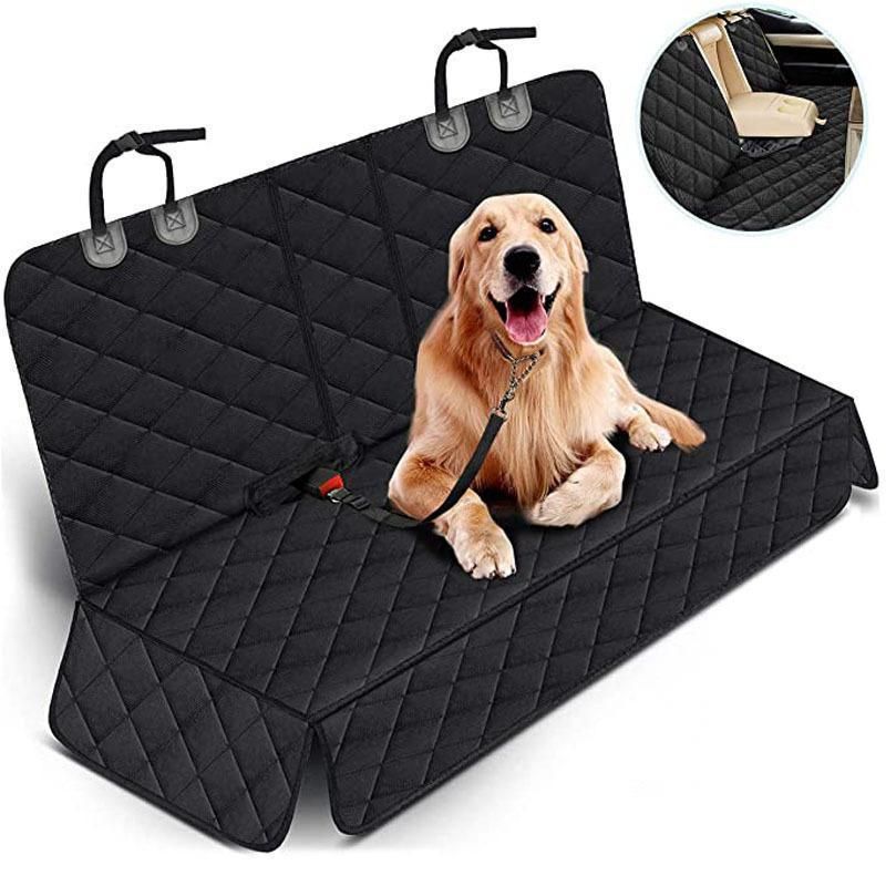 Black Waterproof Pet Car Back Seat Cover