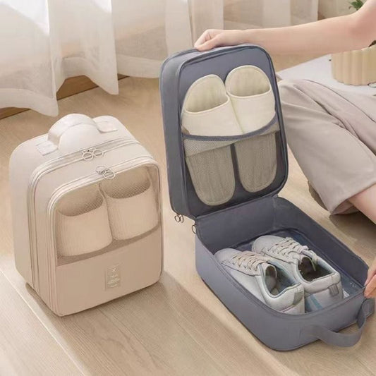 Black Travel Shoe Bag Portable Luggage Organizer Waterproof Dustproof Shoe Pouch