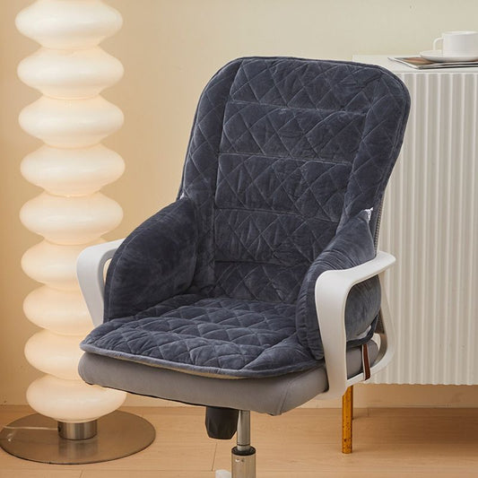 Thickened Lumbar Support Pad with Detachable Armrests, Secure Buckle and Washable Cover