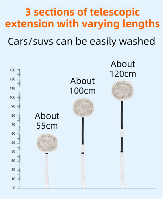 Telescopic Microfibre Car Wash Mop