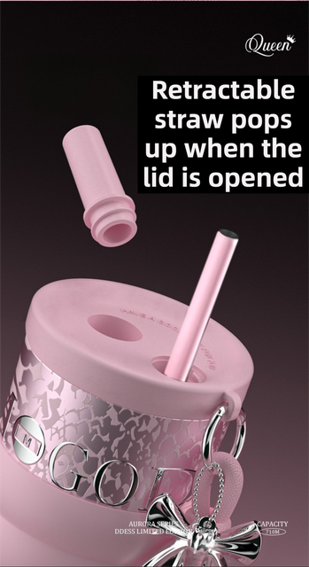 The Queen Tumbler: Dual-Lid Straw & Tea Infuser Travel Mug
