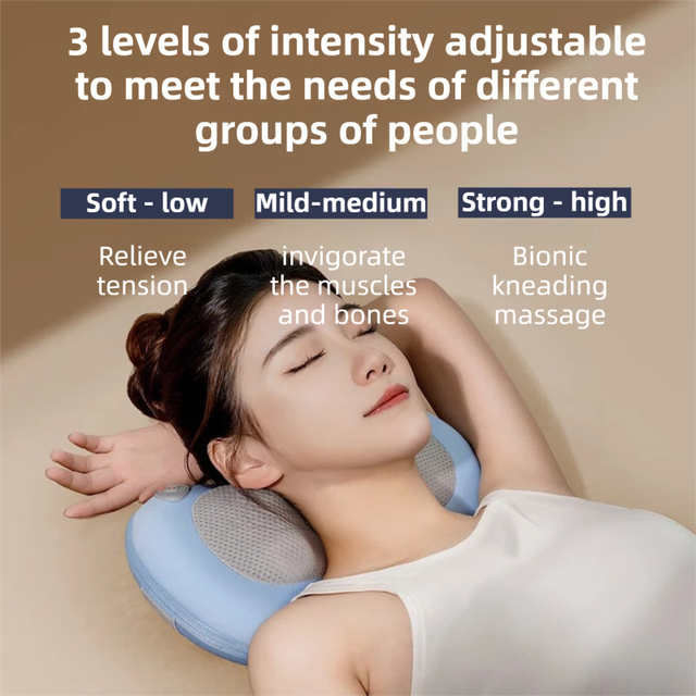 Multifunctional Shiatsu Back Massage Cushion for Neck Waist Shoulder Relief