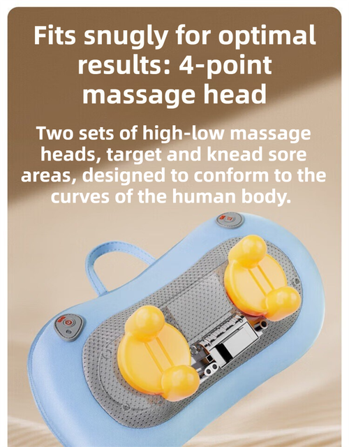 Multifunctional Shiatsu Back Massage Cushion for Neck Waist Shoulder Relief