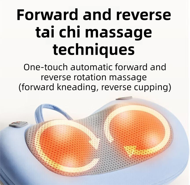 Multifunctional Shiatsu Back Massage Cushion for Neck Waist Shoulder Relief