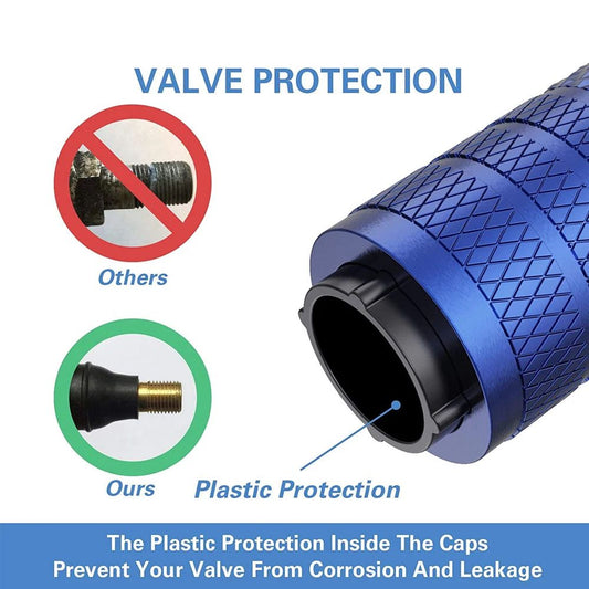 4-Pack Gold Aluminum Car Tyre Valve Stem Caps