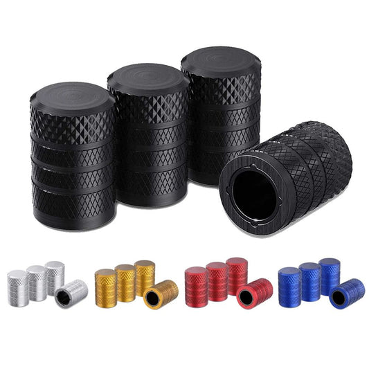 5 Colours Set of 4-Pack Aluminum Car Tyre Valve Stem Caps